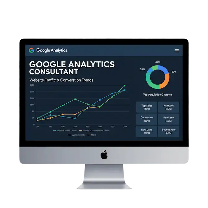 Google Analytics Consultant 2 Google Analytics consultant services specialist Zabi Niazi helps businesses track, measure, and optimize performance.