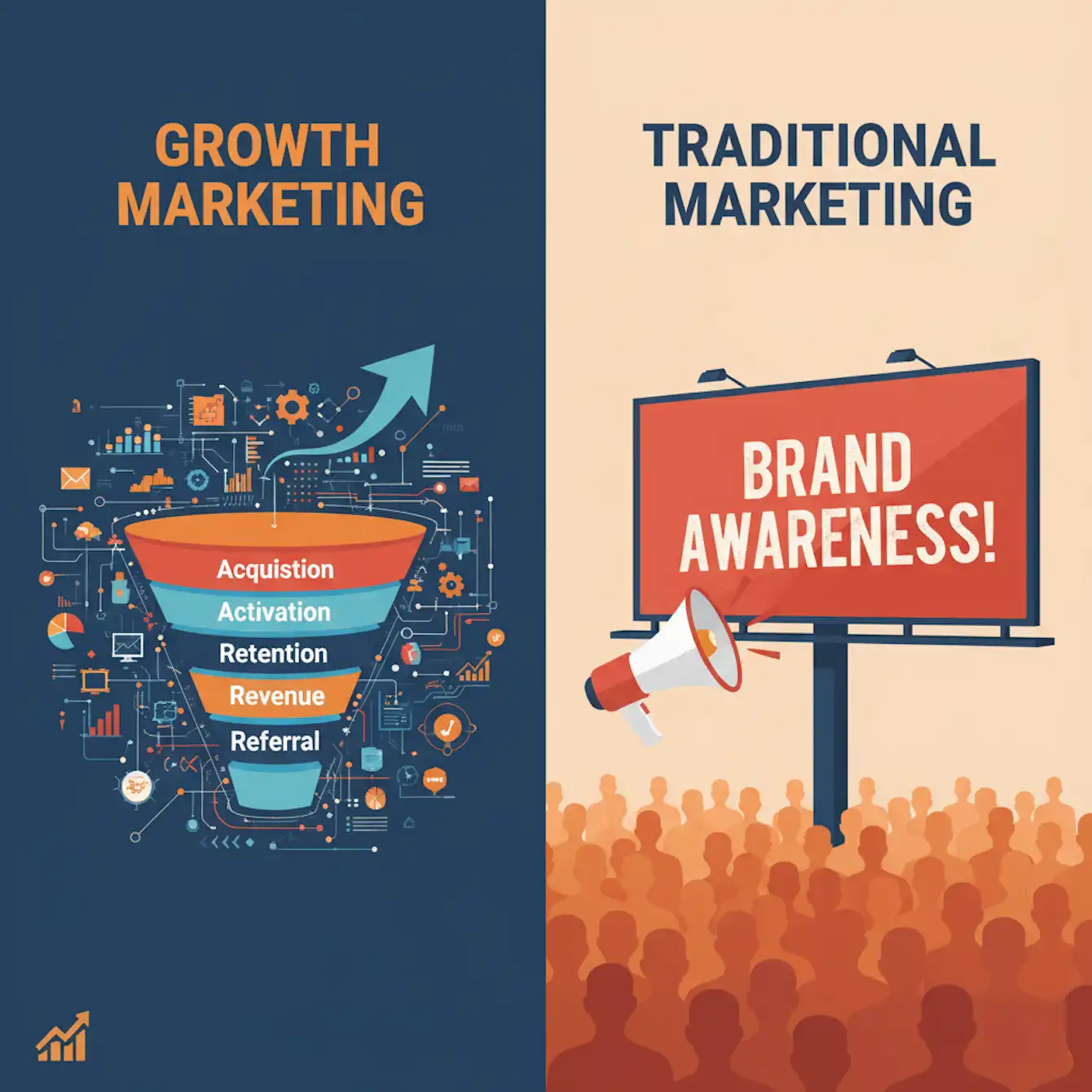 Growth Marketing Consultant 1 Growth marketing vs traditional marketing difference explained by consultant Zabi Niazi